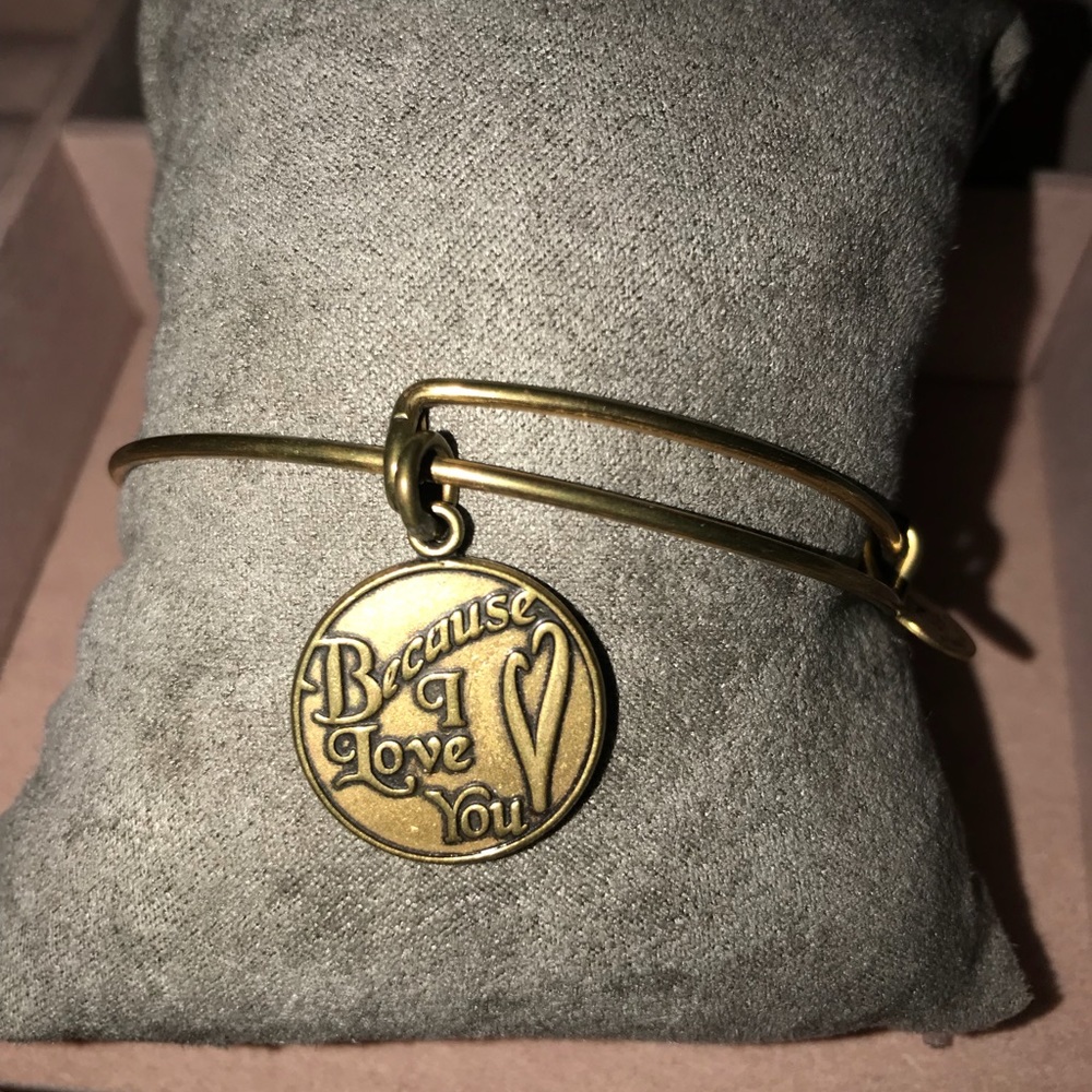 Alex & Ani - Gold Because I Love You bracelet